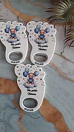 Ayıcıklı Desen Yeni Doğan Ayak İzi Şeklinde Magnet