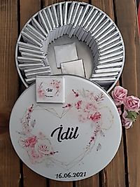 Söz Düğün Nişan Çikolata ve Metal Kutu