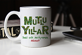 Yılbaşı Temalı Kupa Bardak