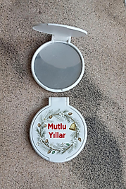 Yılbaşı Temalı Plastik Cep Aynası