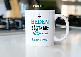 Beden Eğitimi Öğretmeni Temalı Kupa Bardak