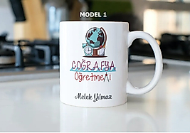 Coğrafya Öğretmeni Temalı Kupa Bardak