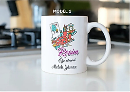 Resim Öğretmeni Temalı Kupa Bardak