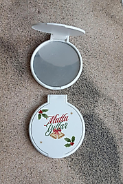 Yılbaşı Temalı Plastik Cep Aynası