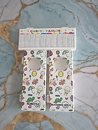 Plastik Kalem Kutusu Çarpım Tablolu Çift Yön Baskılı