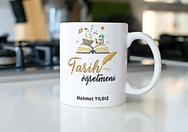 Tarih Öğretmeni Temalı Kupa Bardak