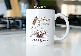 Edebiyat Öğretmeni Temalı Kupa Bardak