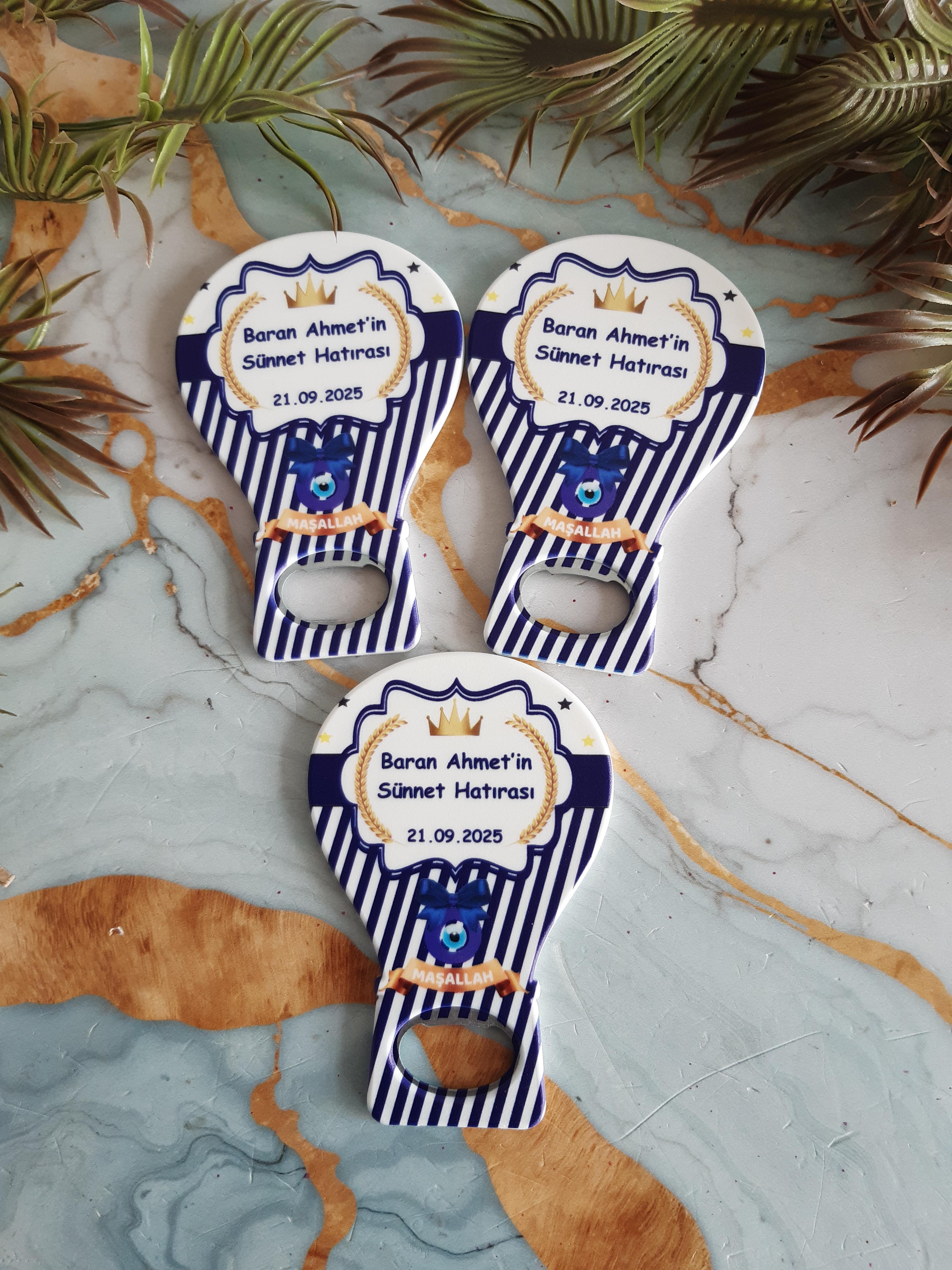 Nazar Boncuklu Sünnet Balon Açacak Magnet