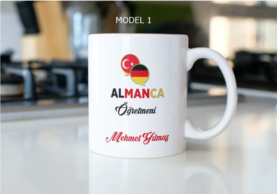 Almanca Öğretmeni Temalı Kupa Bardak