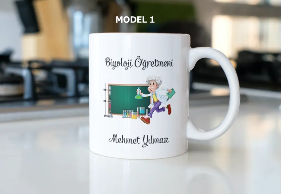Biyoloji Öğretmeni Temalı Kupa Bardak