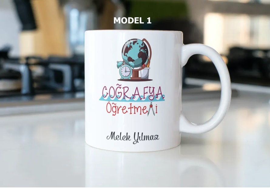 Coğrafya Öğretmeni Temalı Kupa Bardak