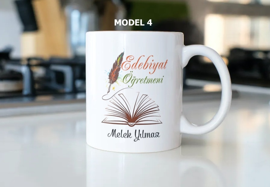 Edebiyat Öğretmeni Temalı Kupa Bardak