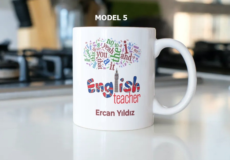 İngilizce Öğretmeni Temalı Kupa Bardak