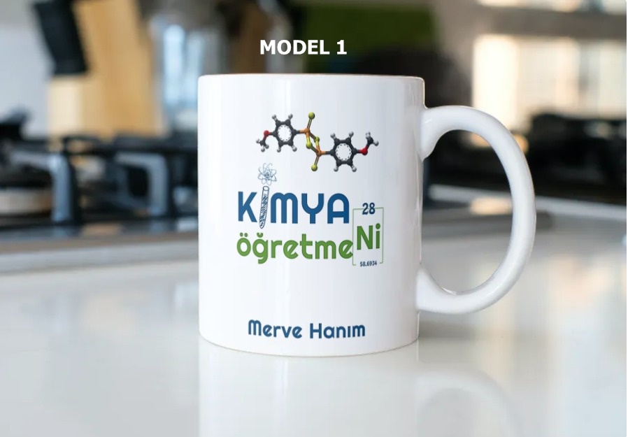 Kimya Öğretmeni Temalı Kupa Bardak