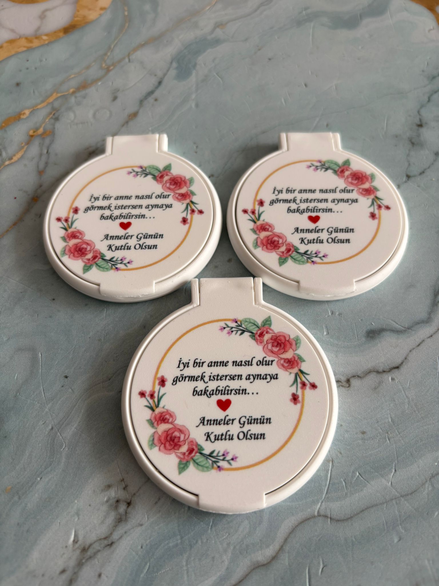 Anneler gününe özel Plastik Cep Aynası