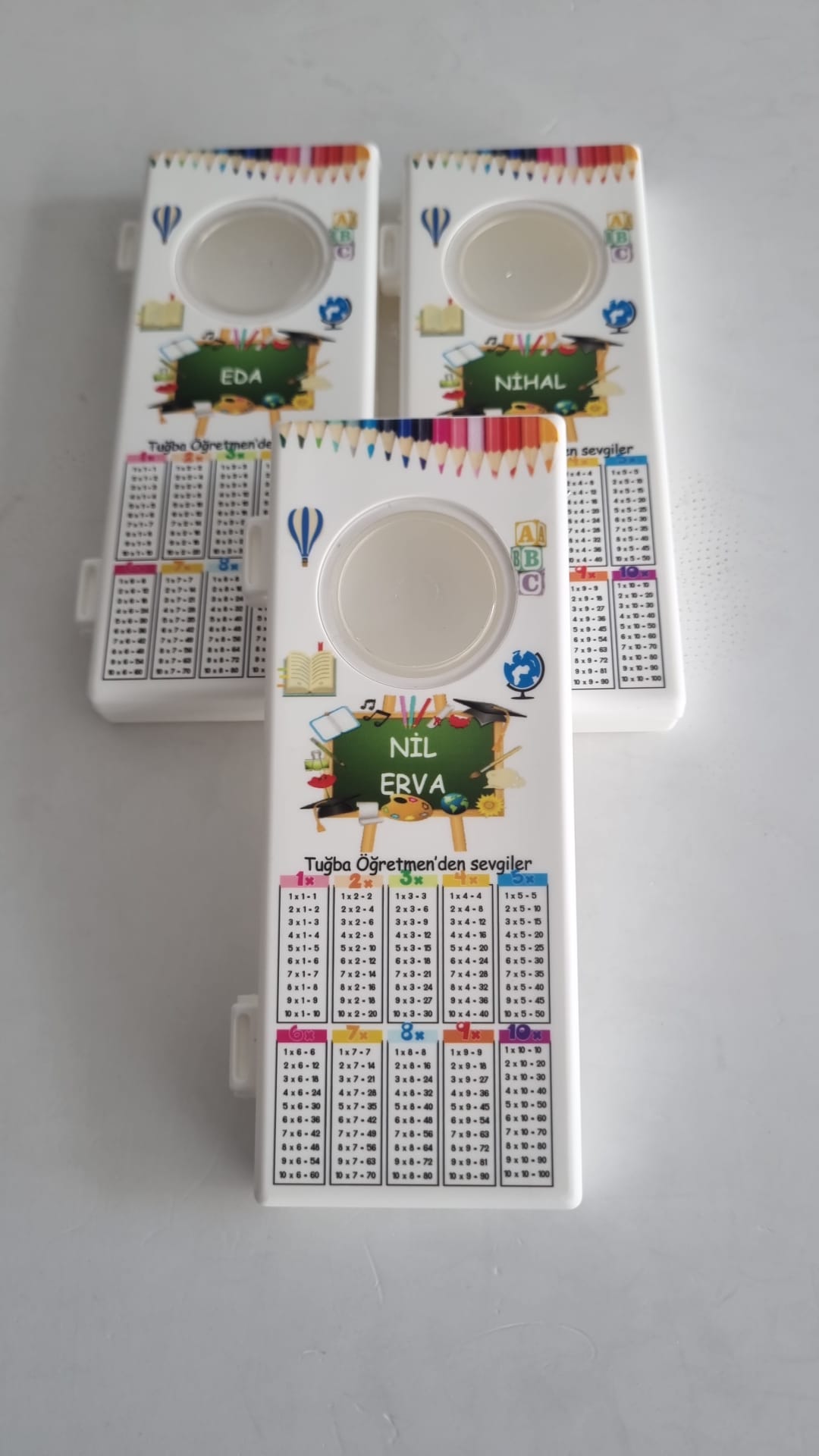 Plastik Kalem Kutusu Çarpım Tablolu